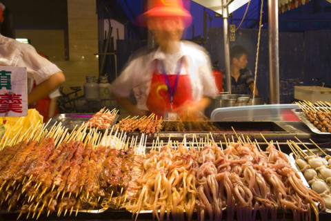 Street of Snacks,Wangfujing District,Beijing