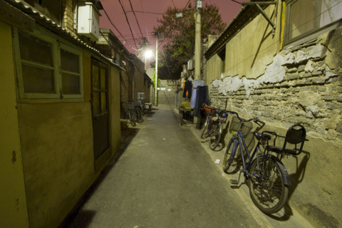 Night Scene of Beijing Hutong