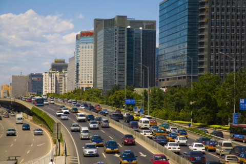 Mansions and in a row,View of Beijing City