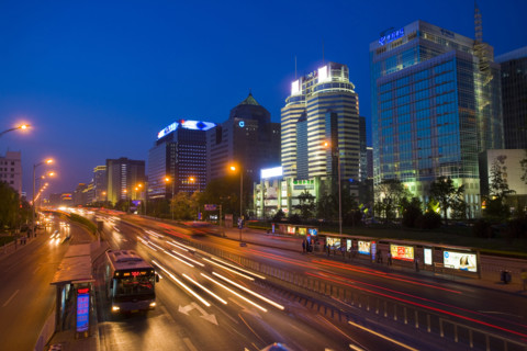 Night Scene of Finance Area of Beijing