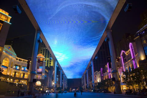 Night Scene of The Place in CBD Area,Beijing