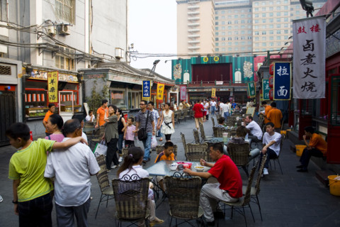 Scene of City,Wangfujing District,Beijing