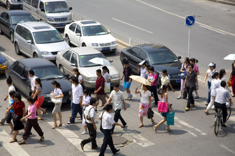 Scene of City,Xidan Shopping Area,Beijing