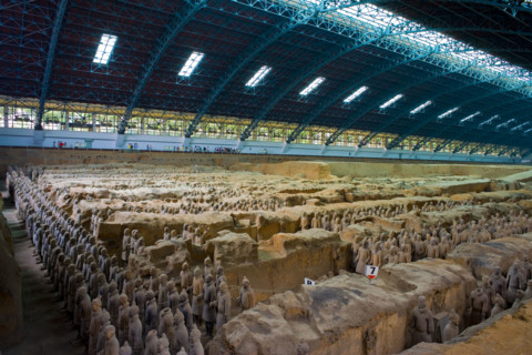 the Emperor Qin's Terra-cotta Warriors,Terra-cotta,Terracotta,Terra cotta,Xi'an