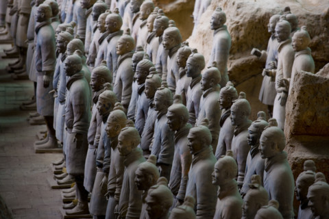 the Emperor Qin's Terra-cotta Warriors,Terra-cotta,Terracotta,Terra cotta,Xi'an