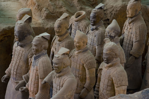 the Emperor Qin's Terra-cotta Warriors,Terra-cotta,Terracotta,Terra cotta,Xi'an