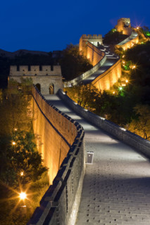 Night Scene of Great Wall in Badaling