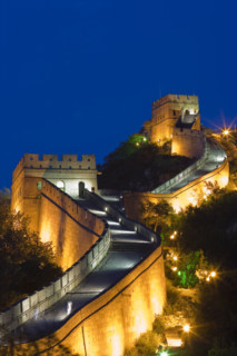 Night Scene of Great Wall in Badaling