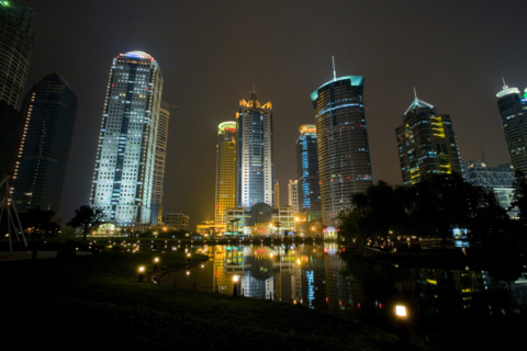 Pudong at night,Shanghai