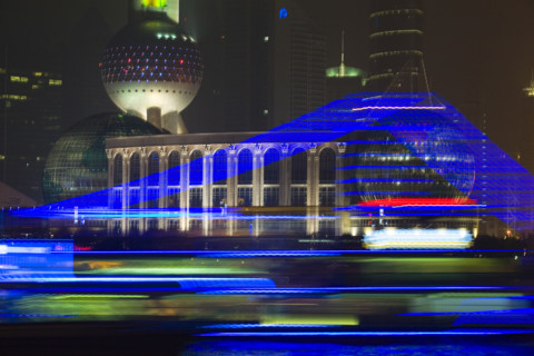 Oriental Pearl TV Tower in Shanghai