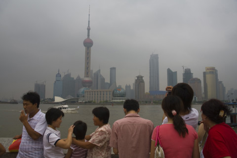 People Sightseeing Pudong District,Shanghai
