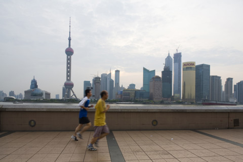 Pudong District at Dawn