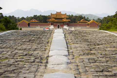 Architecture in The Western Qing Tombs,Shanxi Province