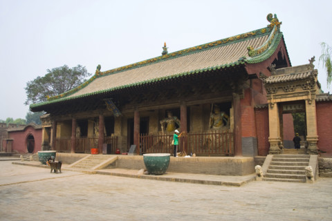 Sculpture in Shuanglin Temple,Shanxi Province