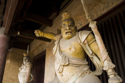Sculpture in Shuanglin Temple,Shanxi Province