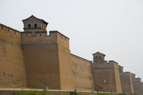 The City Wall of the Ancient City of Ping Yao,Shanxi Province