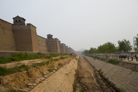 The City Wall of the Ancient City of Ping Yao,Shanxi Province