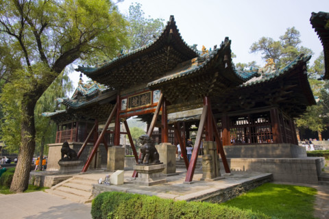 Traditional Architectures in Jin Memorial Hall,Shanxi