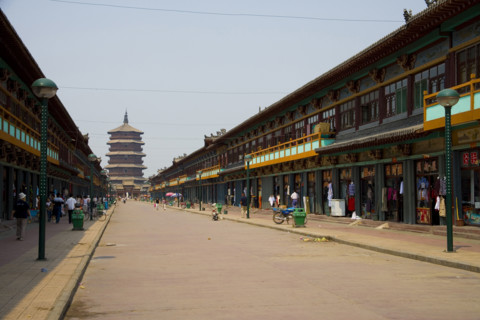 Ying Xian Wood Pagoda in Shanxi Province