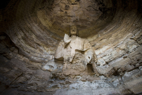 Yungang Grottoes in Shanxi Province