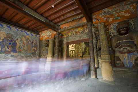 Yungang Grottoes in Shanxi Province