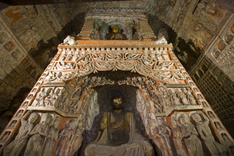 Yungang Grottoes in Shanxi Province