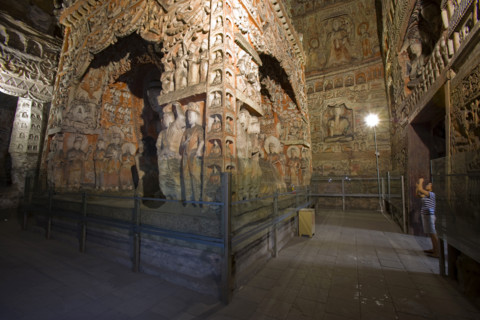 Yungang Grottoes in Shanxi Province