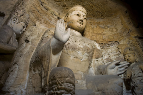 Yungang Grottoes in Shanxi Province