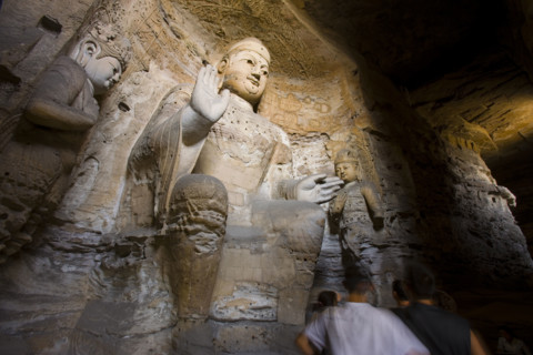 Yungang Grottoes in Shanxi Province