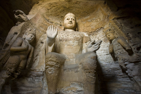 Yungang Grottoes in Shanxi Province