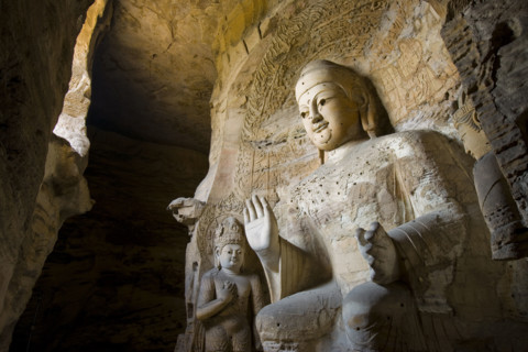 Yungang Grottoes in Shanxi Province