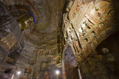 Yungang Grottoes in Shanxi Province