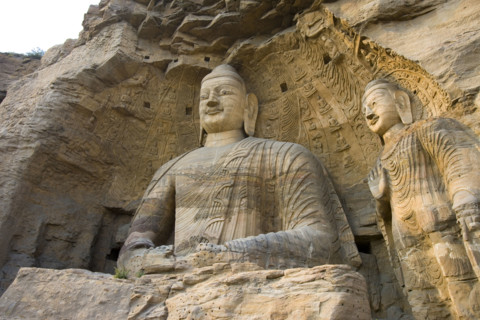 Yungang Grottoes in Shanxi Province