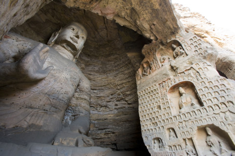 Yungang Grottoes in Shanxi Province