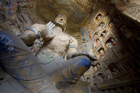 Yungang Grottoes in Shanxi Province
