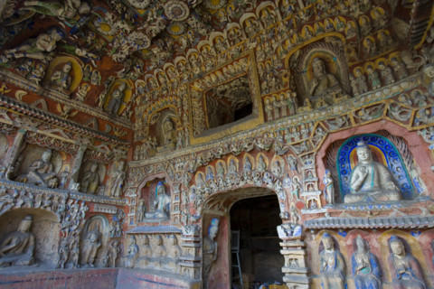 Yungang Grottoes in Shanxi Province