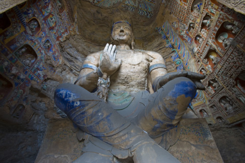 Yungang Grottoes in Shanxi Province