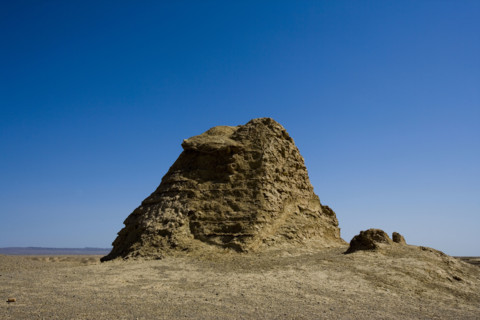 The Great Wall of Han Dynasty near Jade Gate Barrier,Gansu Province