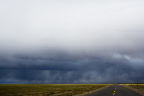 The Landscape along the road from Qinghai to Tibet
