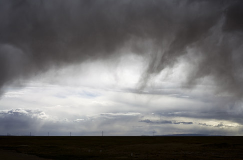 The Landscape along the road from Qinghai to Tibet