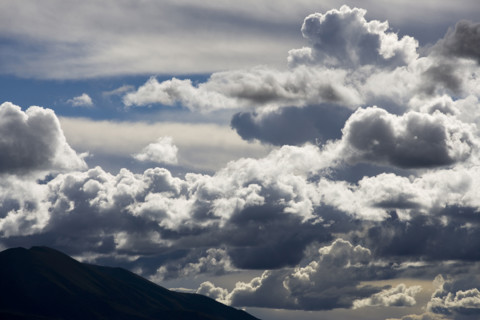 Sky and Mountain in Tibet