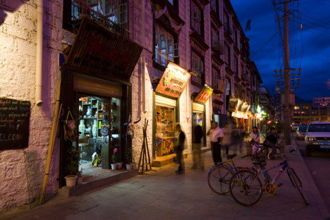 Night Scene of Bharkor Street,Lahsa,Tibet