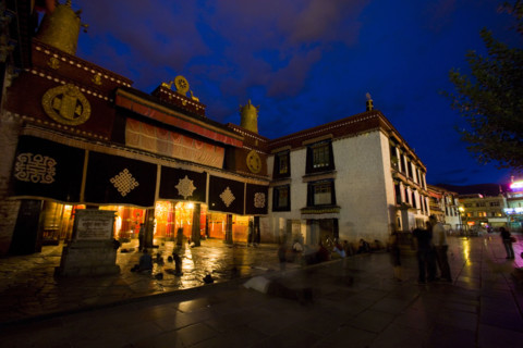 Night Scene of Bharkor Street,Lahsa,Tibet