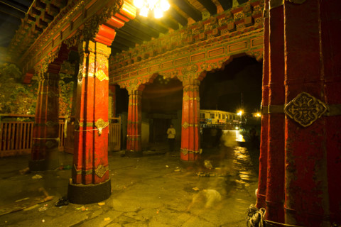 Night Scene of Bharkor Street,Lahsa,Tibet