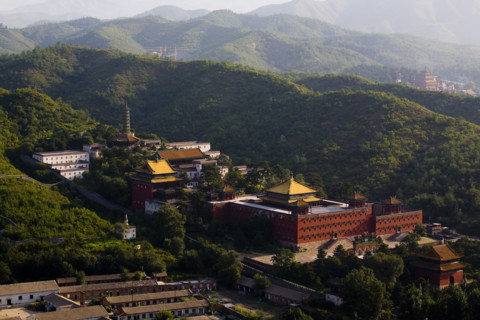 High angle scene of Temple of the Potaraka Doctrine,Chengde