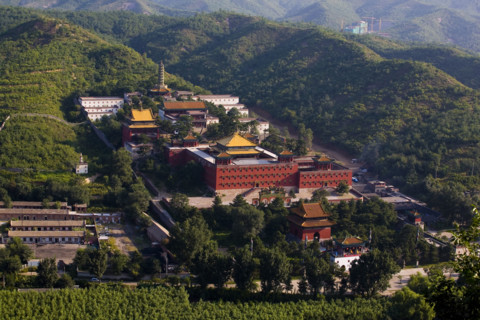 High angle scene of Temple of the Potaraka Doctrine,Chengde