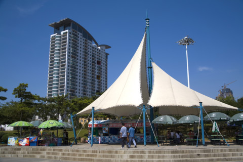 The Scene of the Beach in Dalian