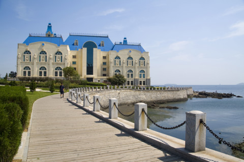 The Scene of the Beach in Dalian