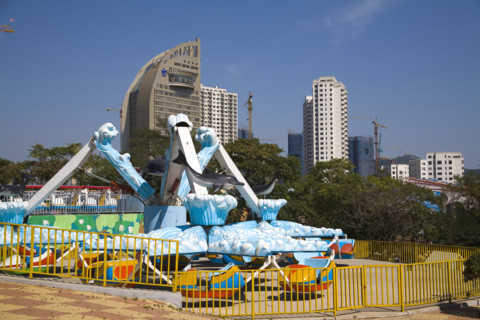 The Scene of the Beach in Dalian