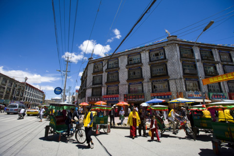 Scene of Bharkor Street,Lahsa,Tibet